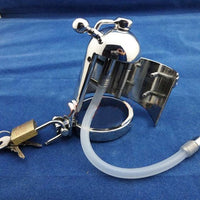 Cage de Chasteté Métal Pénis de 5,5 à 6,5 cm