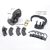 Cage de Chasteté Silicone Anneau Reglable