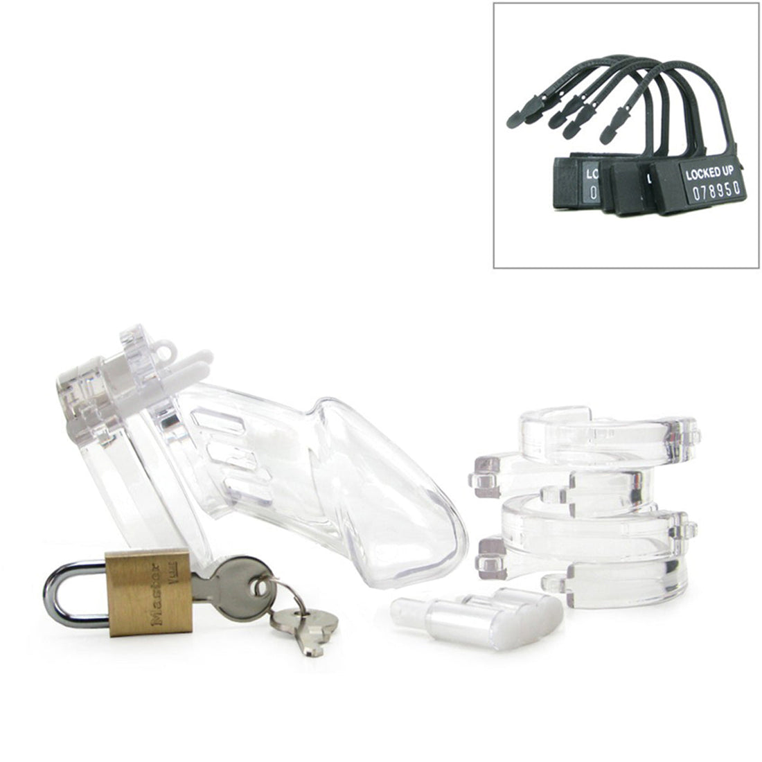 Cage de Chasteté Plastique  CB-6000 Transparent - 37 mm