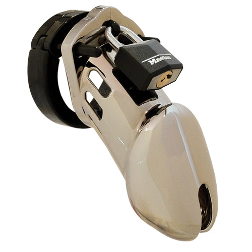 Cage de Chasteté Plastique  CB-6000 - Chrome - 35 mm