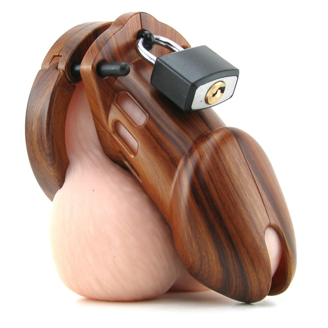 Cage de Chasteté Plastique  CB-6000 Bois - 35 mm