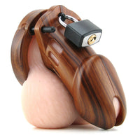 Cage de Chasteté Plastique  CB-6000 Bois - 35 mm