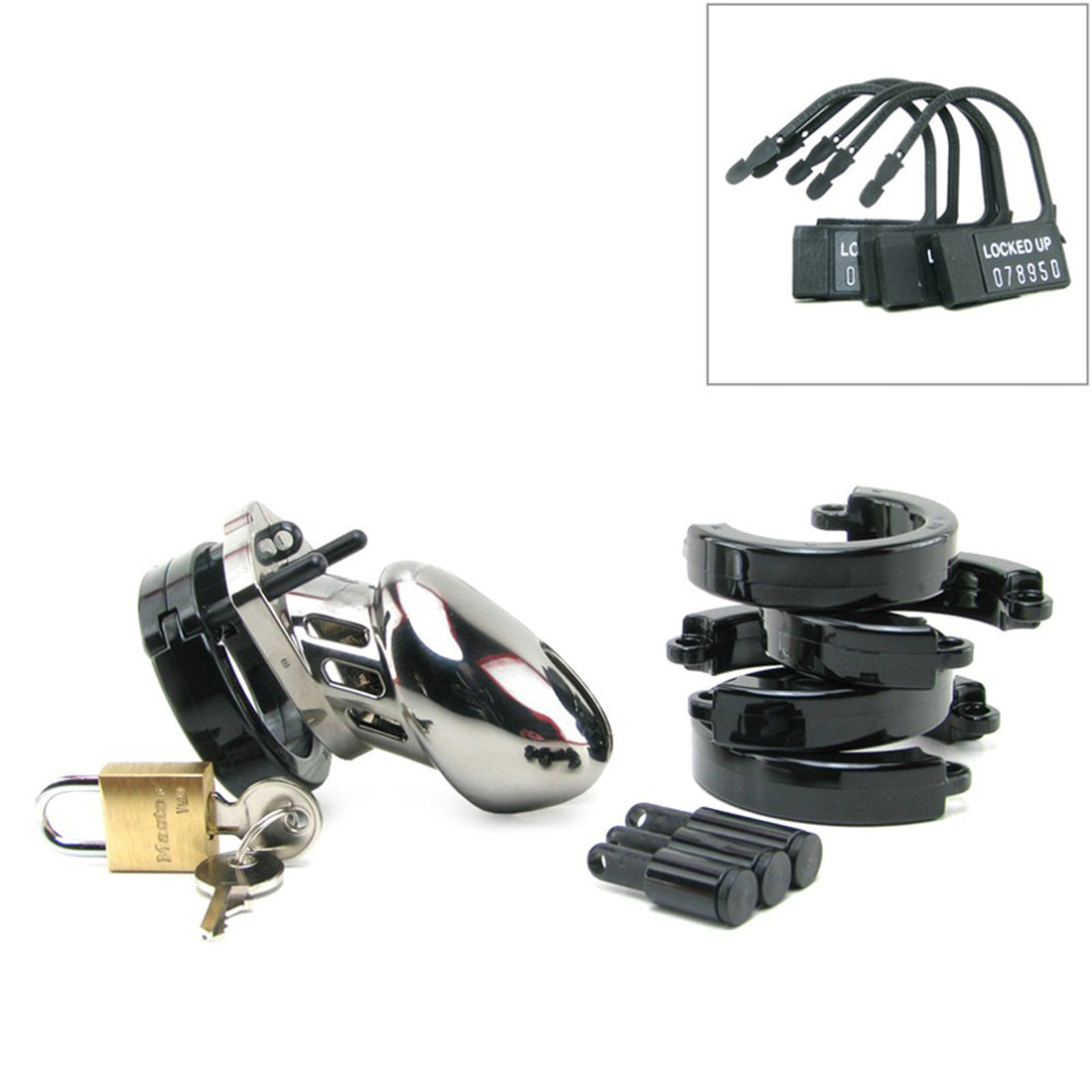 Cage de Chasteté Plastique  CB-6000S - Chrome - 35 mm
