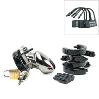 Cage de Chasteté Plastique  CB-6000S - Chrome - 35 mm