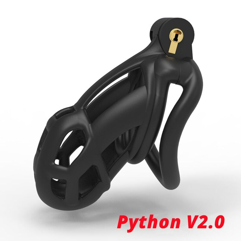 Cage de Chasteté Plastique  Python 5 à 10 cm