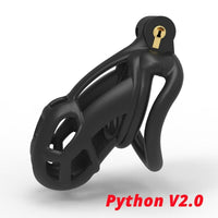 Cage de Chasteté Plastique  Python 5 à 10 cm