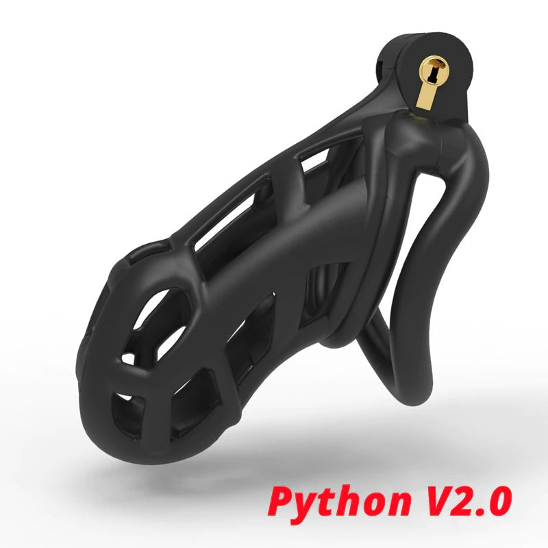 Cage de Chasteté Plastique  Python 5 à 10 cm