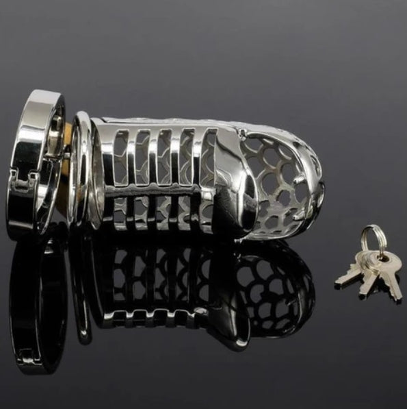 cage de chastete serpent acier inoxydable