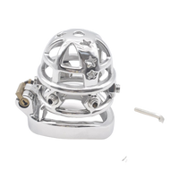 Cage de chasteté Métal à pointes  pour pénis de 6 à 6,5 cm