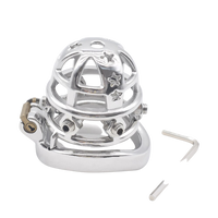 Cage de chasteté Métal à pointes  pour pénis de 6 à 6,5 cm