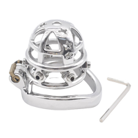 Cage de chasteté Métal à pointes  pour pénis de 6 à 6,5 cm