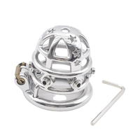 Cage de chasteté Métal à pointes  pour pénis de 6 à 6,5 cm
