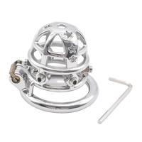 Cage de chasteté Métal à pointes  pour pénis de 6 à 6,5 cm