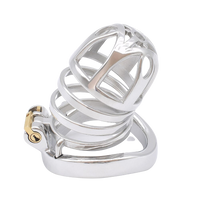 Cage de chasteté Métal  pour pénis de 4 à 5,5 cm