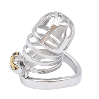 Cage de chasteté Métal  pour pénis de 4 à 5,5 cm