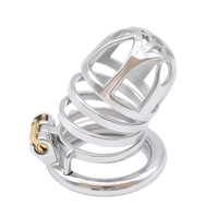 Cage de chasteté Métal  pour pénis de 4 à 5,5 cm