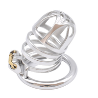 Cage de chasteté Métal  pour pénis de 4 à 5,5 cm