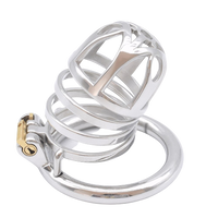 Cage de chasteté Métal  pour pénis de 4 à 5,5 cm