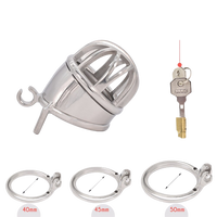 Cage de Chasteté Métal  pour pénis de 4 à 5,5 cm