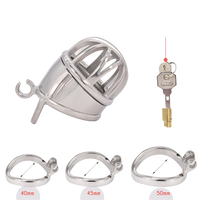 Cage de Chasteté Métal  pour pénis de 4 à 5,5 cm