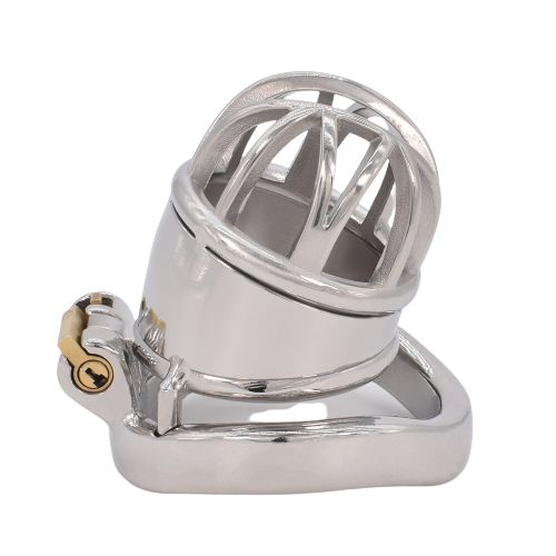 Cage de Chasteté Métal  pour pénis de 4 à 5,5 cm
