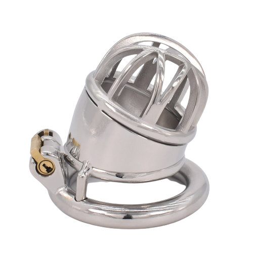 Cage de Chasteté Métal  pour pénis de 4 à 5,5 cm