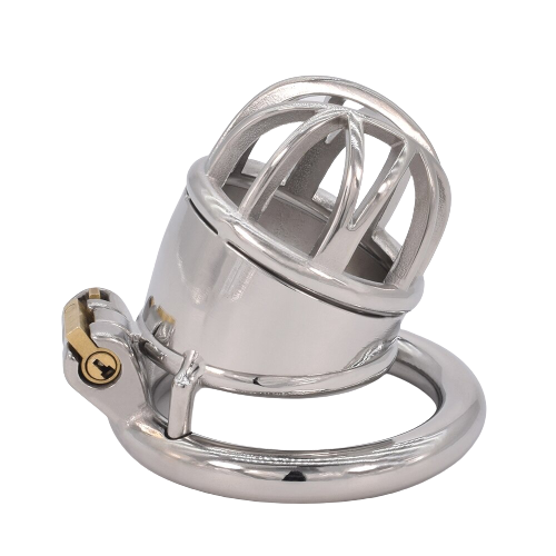 Cage de Chasteté Métal  pour pénis de 4 à 5,5 cm