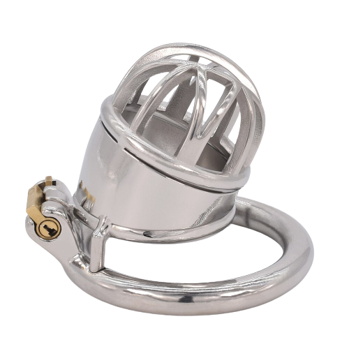 Cage de Chasteté Métal  pour pénis de 4 à 5,5 cm