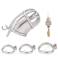Cage de Chasteté Métal  pour pénis de 4 à 5,5 cm