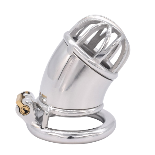 Cage de Chasteté Métal  pour pénis de 4 à 5,5 cm