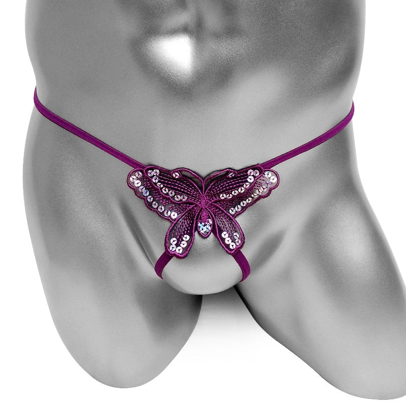 Lingerie Sissy Papillon Rouge