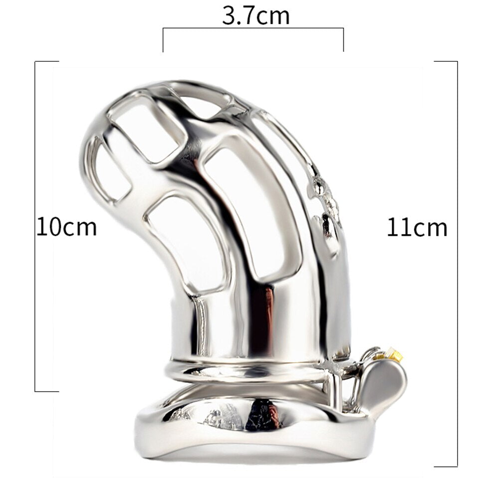 Cage de Chasteté Métal  pour pénis de 11 à 12 cm