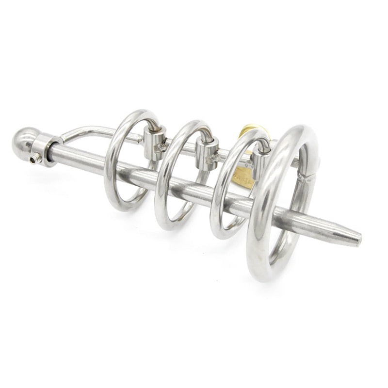 Cage de chasteté urétrale  pour pénis de 12 à 13,5 cm