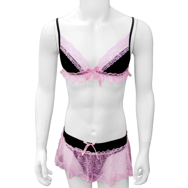 Set Lingerie Pour Sissy Docile