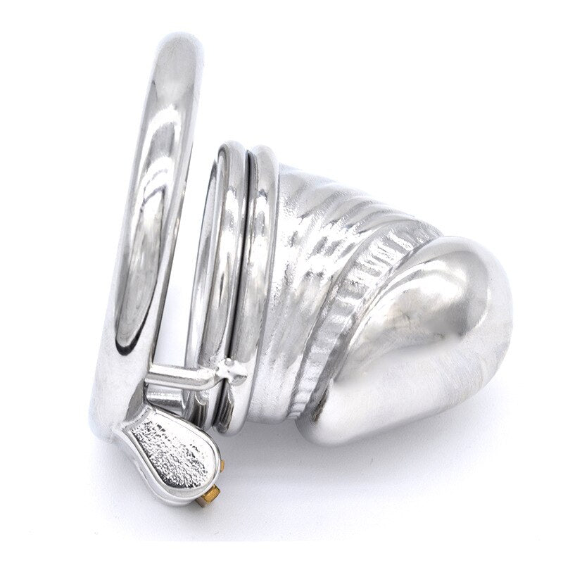 Cage de Chasteté Métal  pour pénis de 3,5 à 4 cm