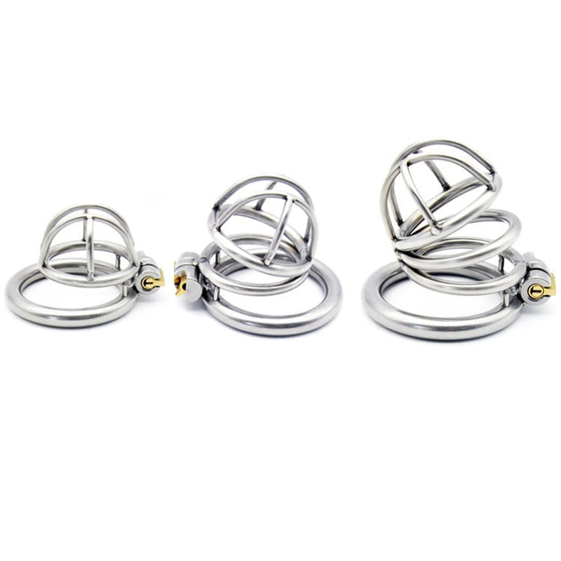Cage de Chasteté Métal  Soumission Prolongé 4 cm