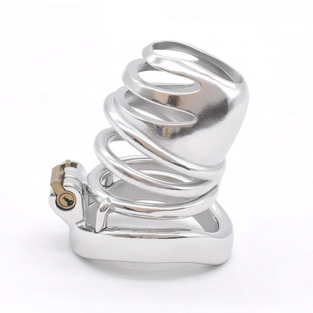 Cage de Chasteté Métal  Rhino pour pénis de 4,5 à 5,5 cm