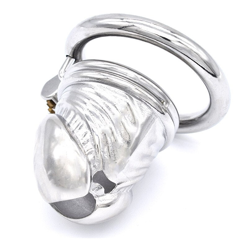 Cage de Chasteté Métal  pour pénis de 3,5 à 4 cm