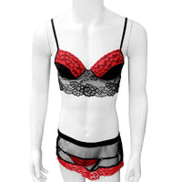 Set Lingerie Pour Sissy  2 pièces