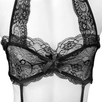 Set Lingerie Pour Sissy  Black and White