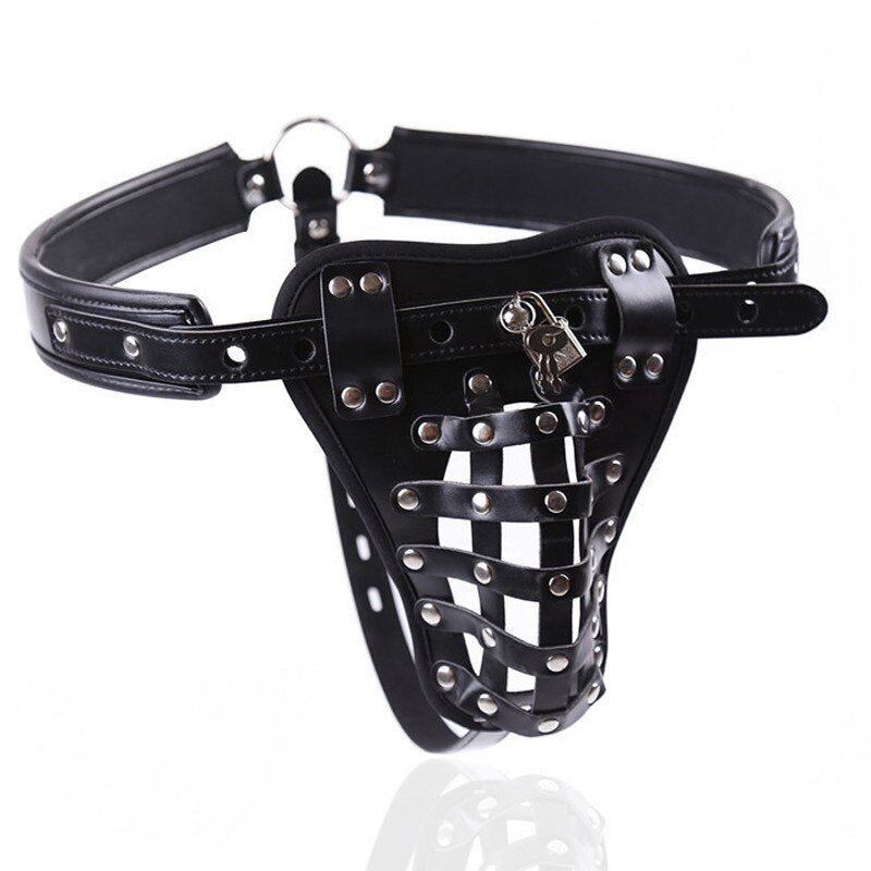Ceinture de Chasteté Homme  Prison de Cuir