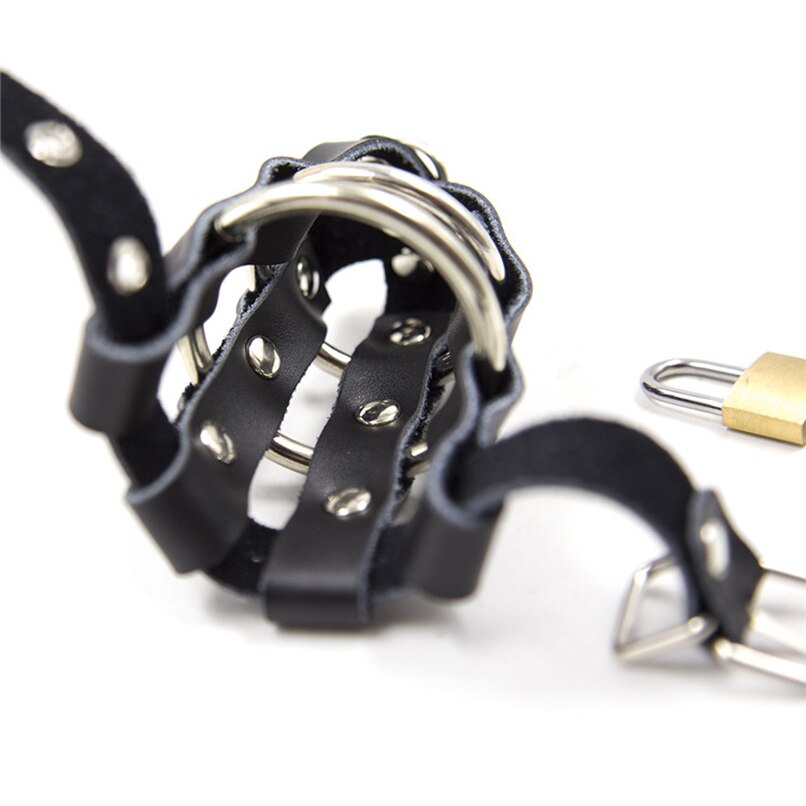 Cage de Chasteté  Cuir Orgasmique