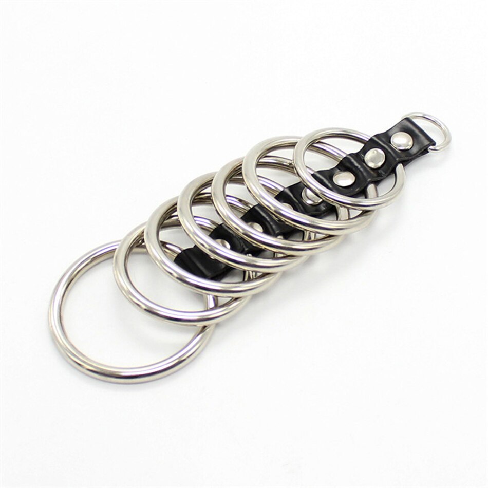 Cage de Chasteté Cuir  Anneaux des Enfers