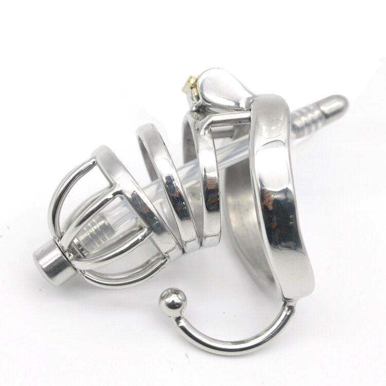 Cage de Chasteté Métal  pour pénis de 4 à 6 cm