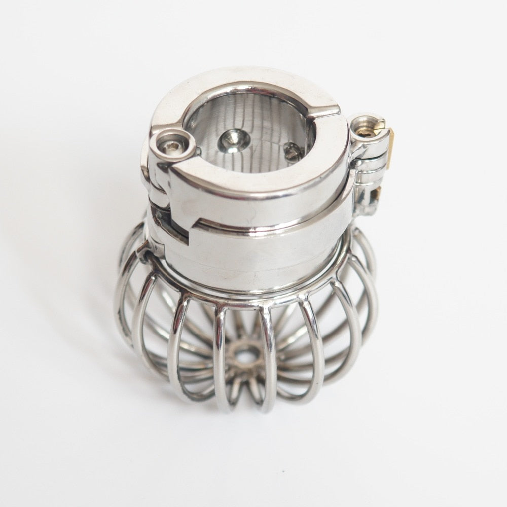 Cage de Chasteté Métal  pendentif scrotum longue de 85 mm
