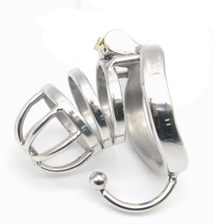 Cage de Chasteté Métal  pour pénis de 4 à 6 cm