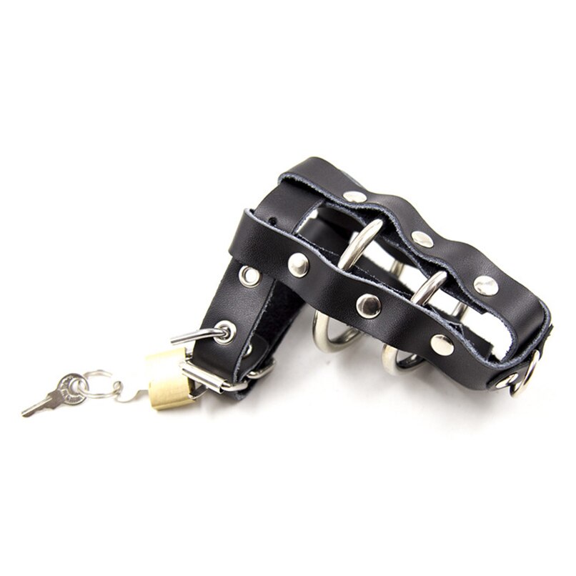 Cage de Chasteté  Cuir Orgasmique