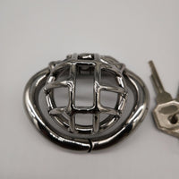 Cage de Chasteté Métal  pour pénis de 2 à 3 cm