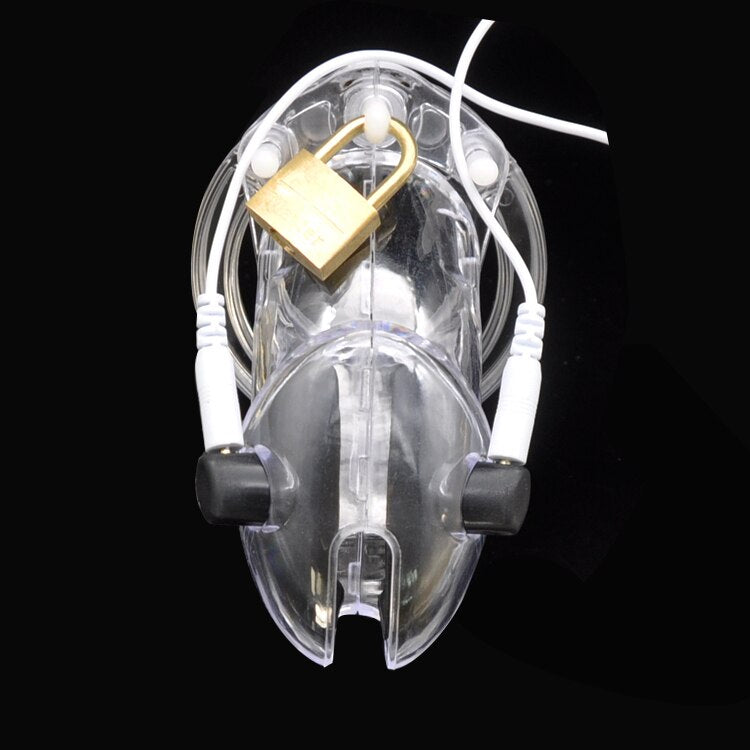 Cage de Chasteté électrique  pour pénis entre 7 et 9 cm