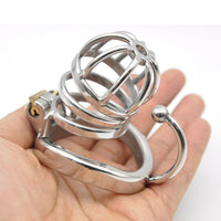 Cage de Chasteté Métal  pour pénis de 4 à 6 cm